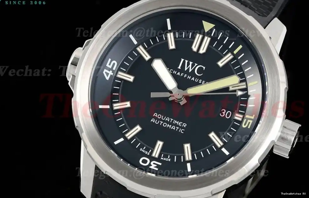 Black SS RU A2892 AquaTimer Stk IW3290 RSF 0505